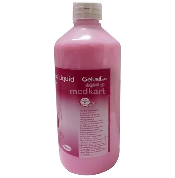 gelusil mps original sugar free mint liquid 400 ml